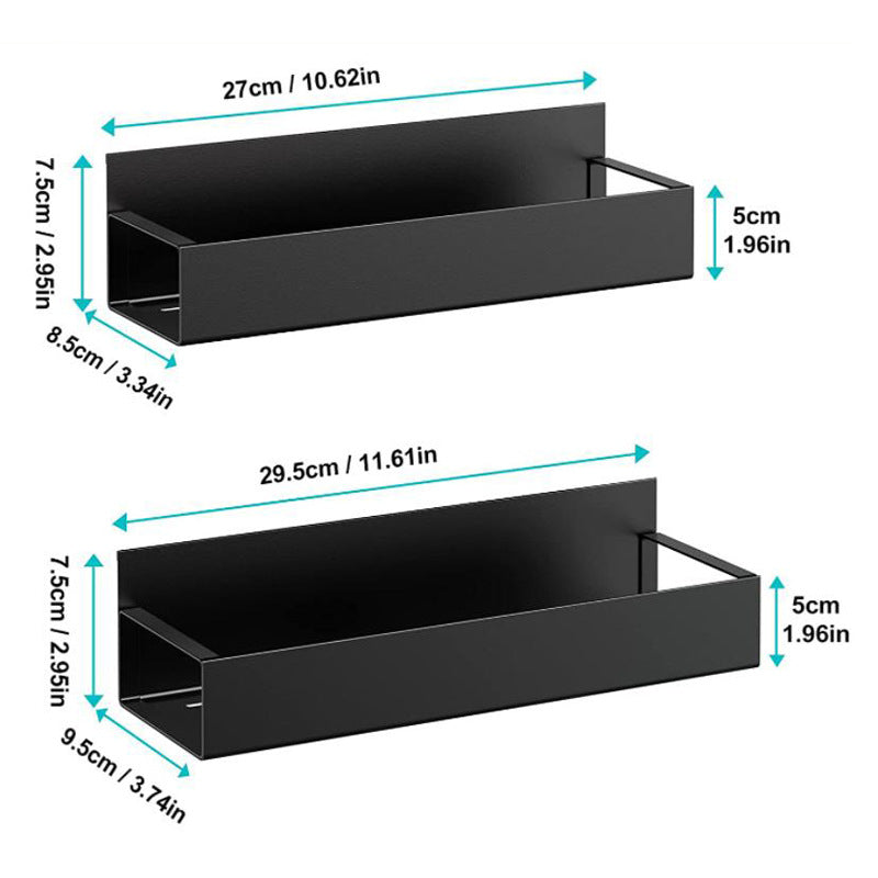 Magnetic shelves with hooks for home kitchen hangers