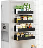 Magnetic shelves with hooks for home kitchen hangers